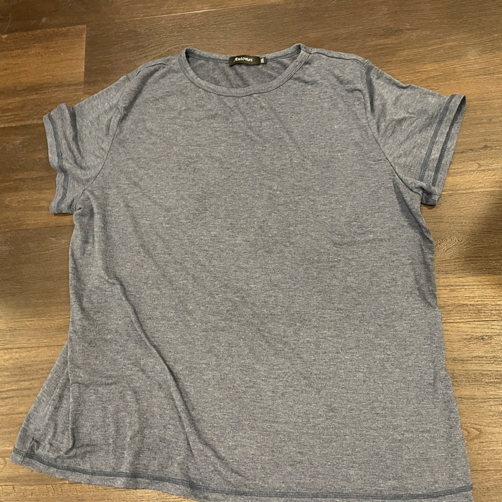 Blueish Gray Short Sleeve T-Shirt
